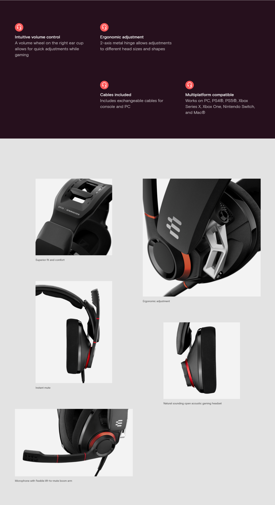 EPOS GSP 500 Wired 3.5mm Gaming Headset Computer Alliance